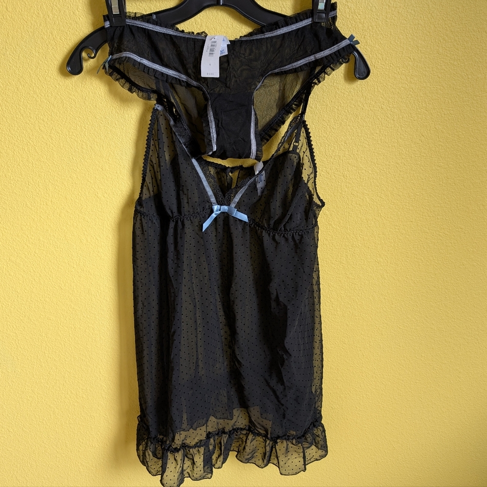 Gap Body Sheer Babydoll (L) & Panty (S) Set